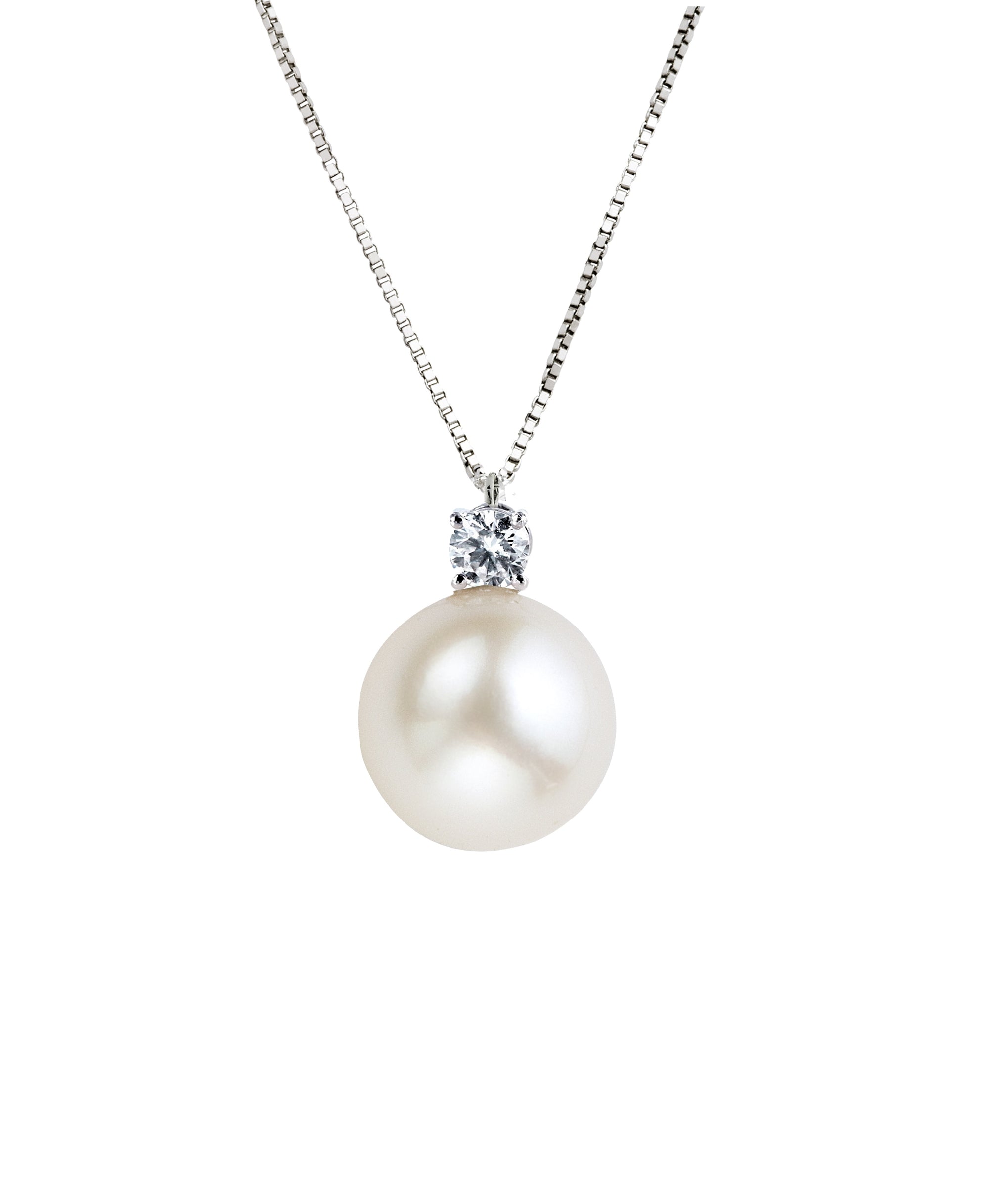Gagliardi - Collana in oro bianco con perla Akoya e diamante