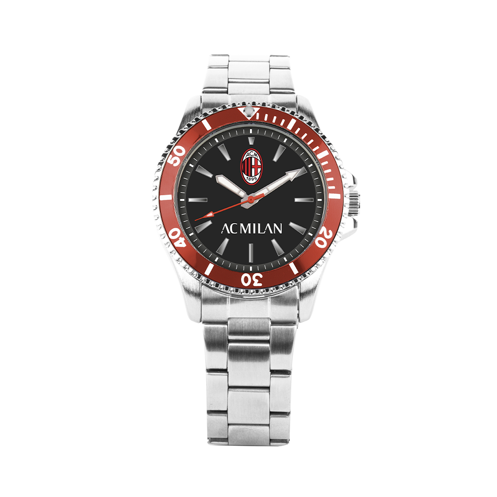Ac Milan - Orologio Milan Arrow solo tempo al quarzo con bracciale in accaio 41mm