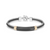 Barakà - Bracciale in oro rosa, acciaio e PVD nero
