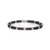 Barakà - Bracciale in oro rosa, ceramica nera e acciaio