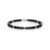 Barakà - Bracciale in oro rosa, ceramica nera e acciaio con diamanti neri