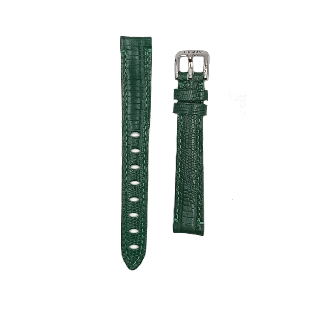 Locman - Cinturino In Pelle Verde Scuro Per Orologio Amo