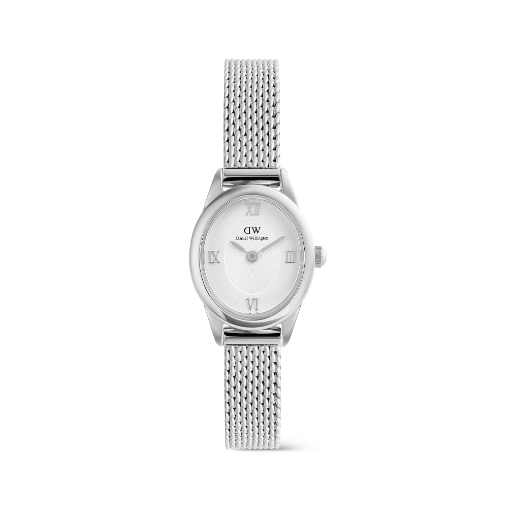 Daniel Wellington - Orologio solo tempo Ophelia Mini Mesh bianco e argentato al quarzo | 22x25,5mm