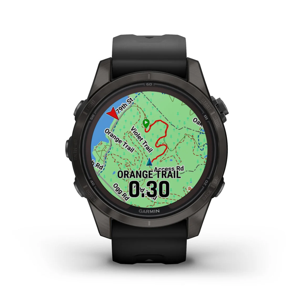 Garmin - Fēnix® 7S Pro Sapphire Solar Edition - 42mm