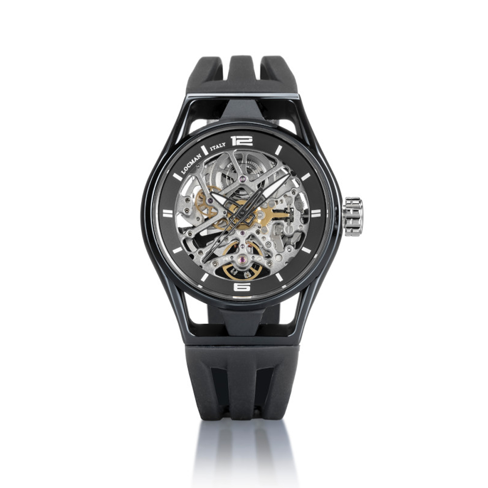 Locman - Orologio Montecristo Skeleton Auto Acc/Tit Pvd