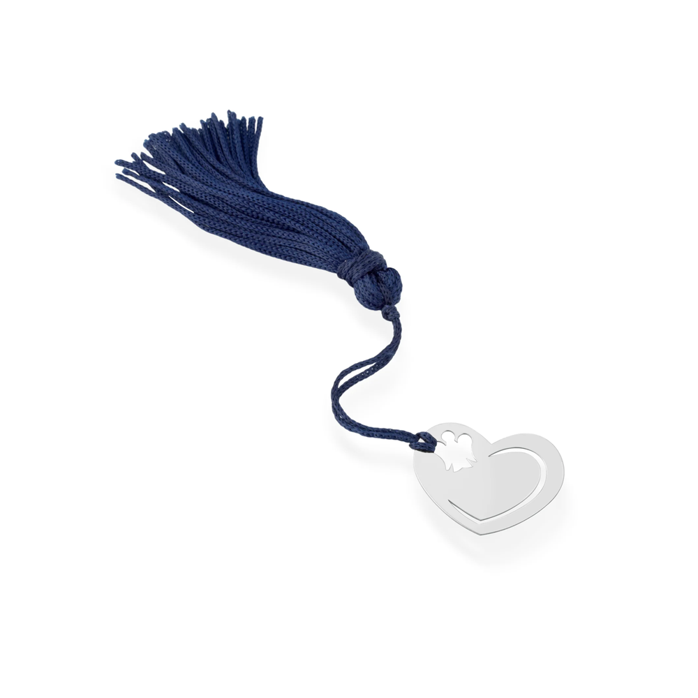 Roberto Giannotti - Segnalibro in argento Cuore e Angelo traforato