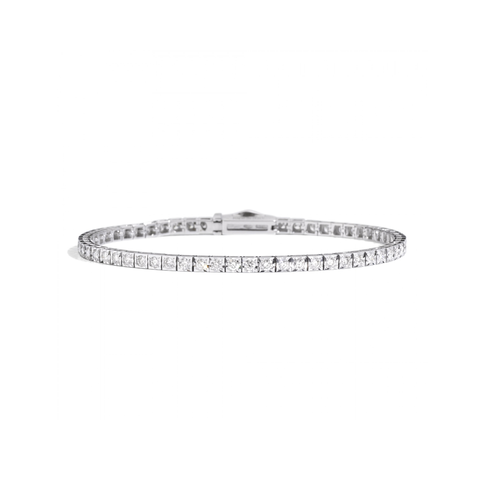 Recarlo - Bracciale Tennis Face Cube