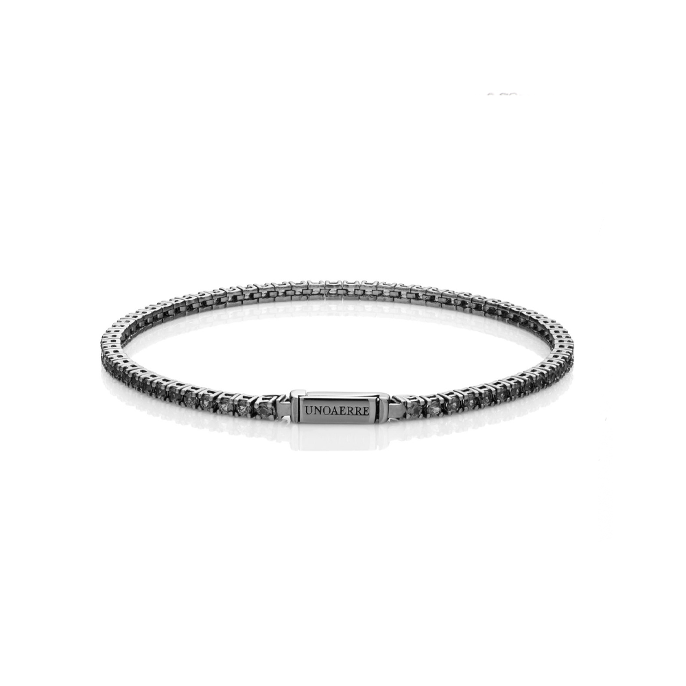 Unoaerre - Bracciale Tennis in argento brunito