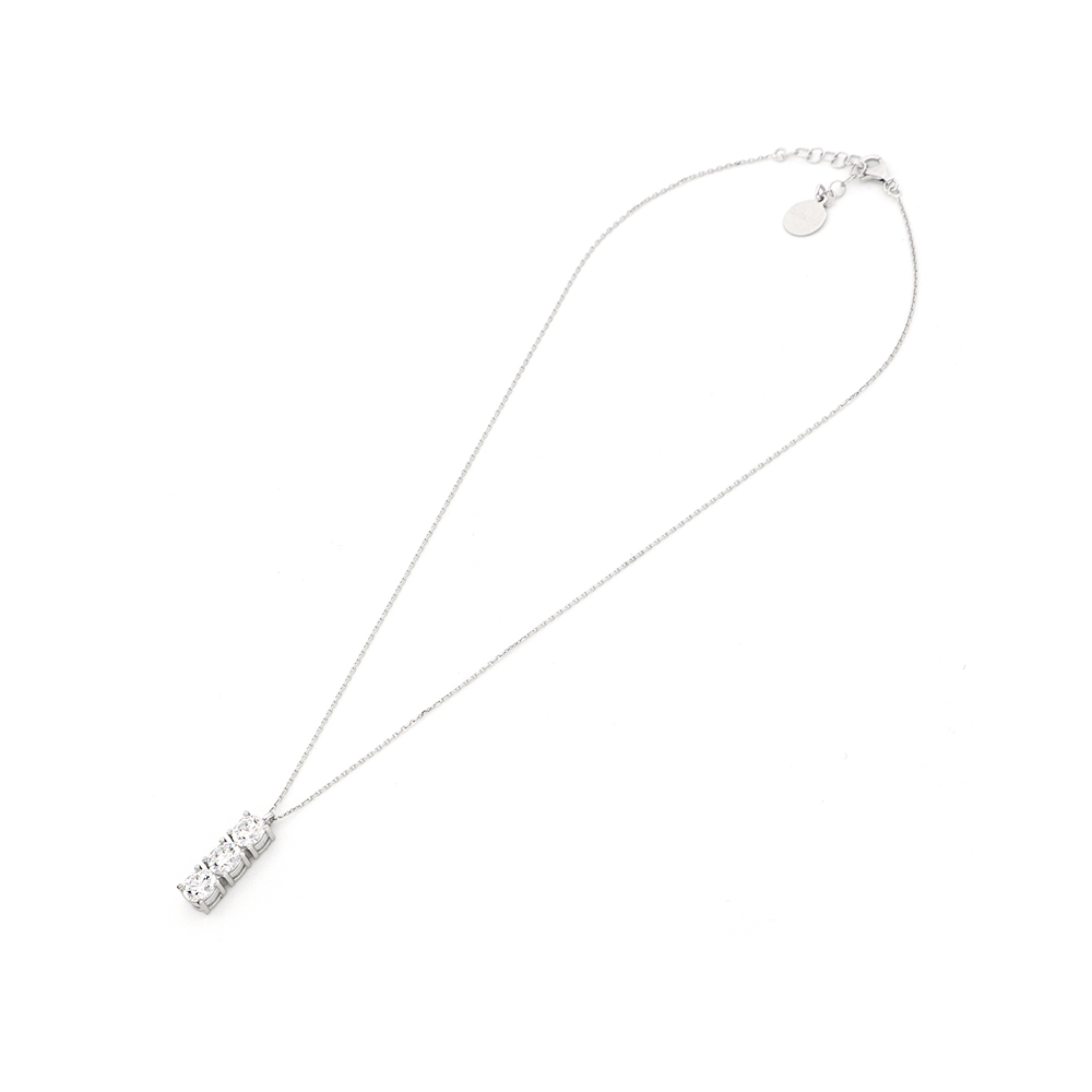 Unoaerre - Collana Trilogy in argento bianco