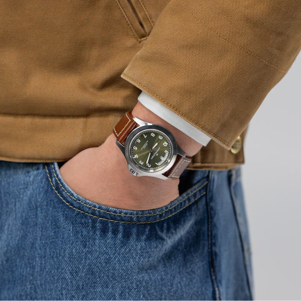 Hamilton - Orologio solo tempo Khaki Field King Day-date automatico | 40 mm