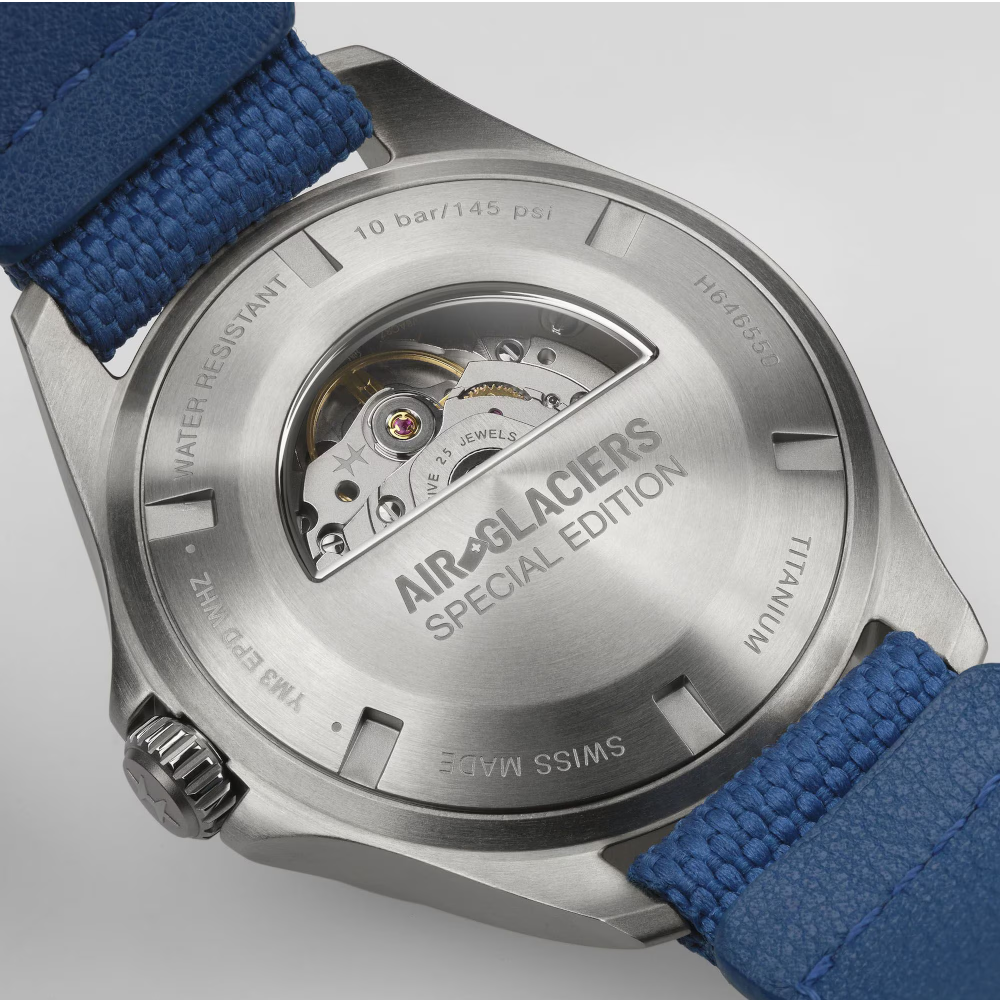 Hamilton - Orologio Khaki Pilot Day Date 42mm "Air Glacier Special Edition"