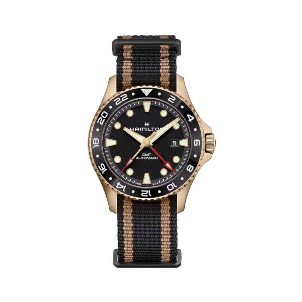 Hamilton - Orologio solo tempo in bronzo Khaki Navy Scuba GMT Automatic | 43mm