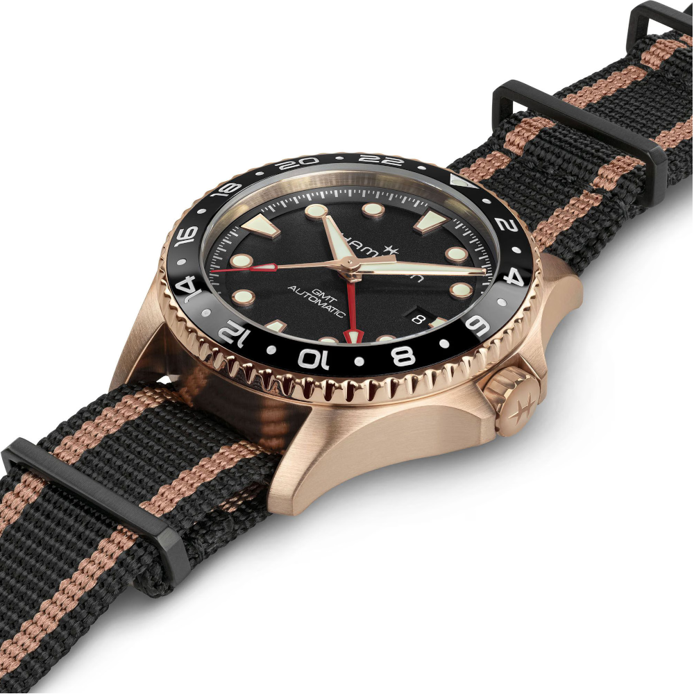 Hamilton - Orologio solo tempo in bronzo Khaki Navy Scuba GMT Automatic | 43mm