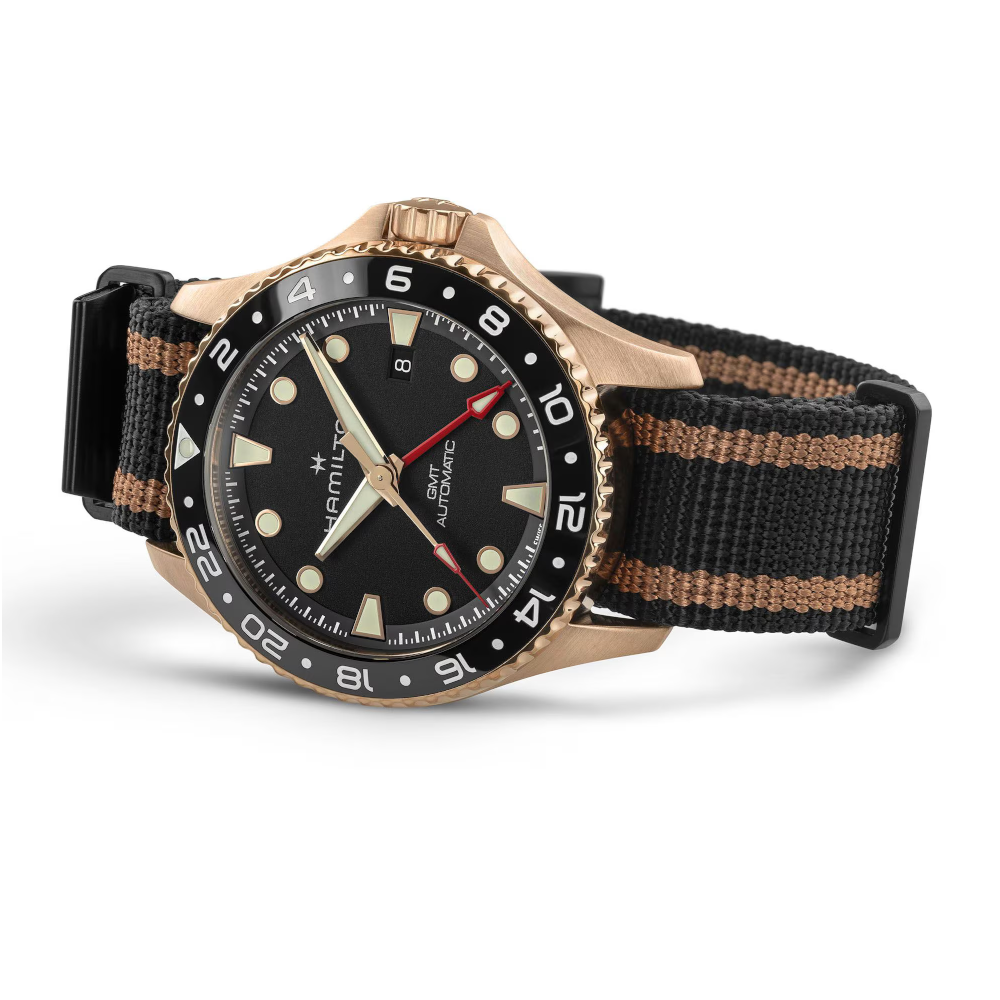 Hamilton - Orologio solo tempo in bronzo Khaki Navy Scuba GMT Automatic | 43mm