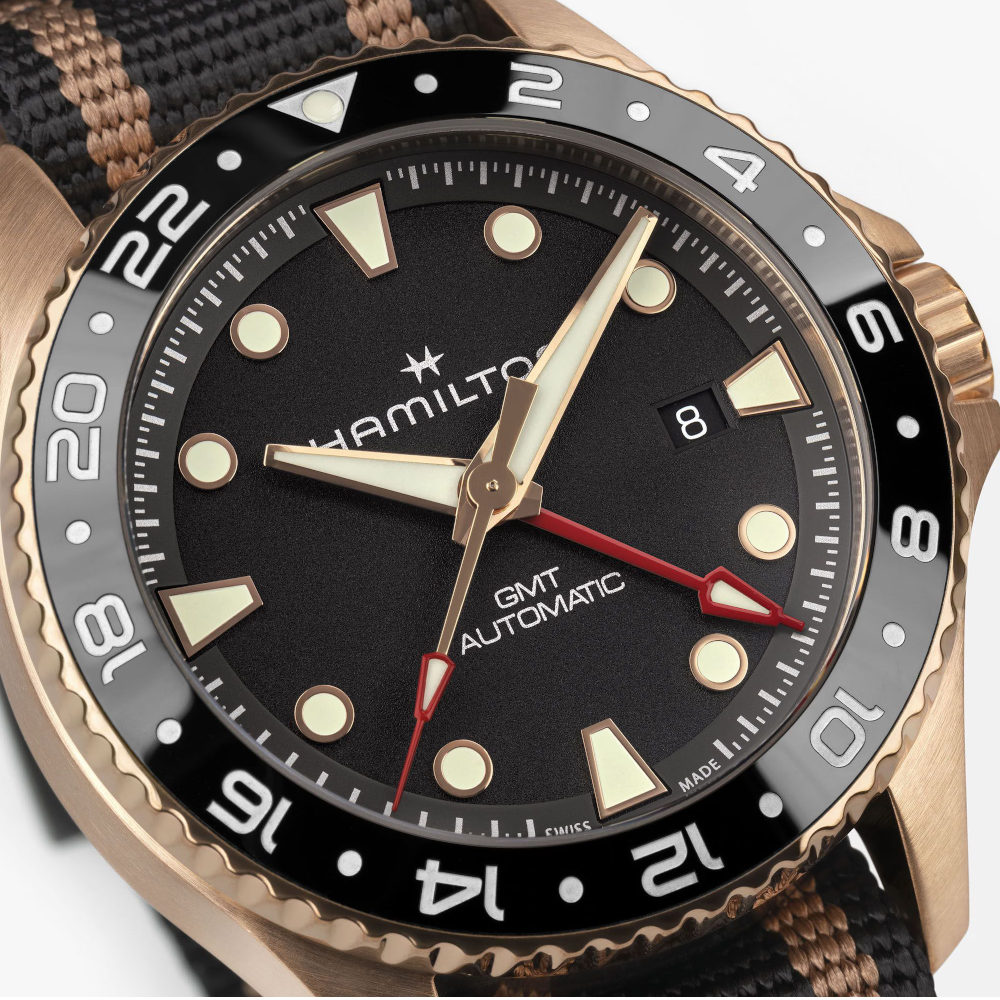 Hamilton - Orologio solo tempo in bronzo Khaki Navy Scuba GMT Automatic | 43mm