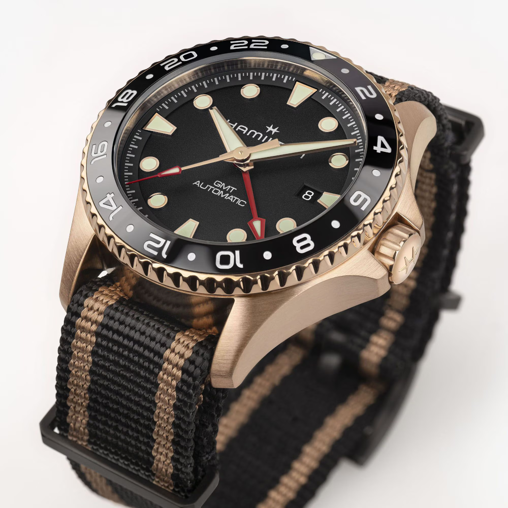 Hamilton - Orologio solo tempo in bronzo Khaki Navy Scuba GMT Automatic | 43mm