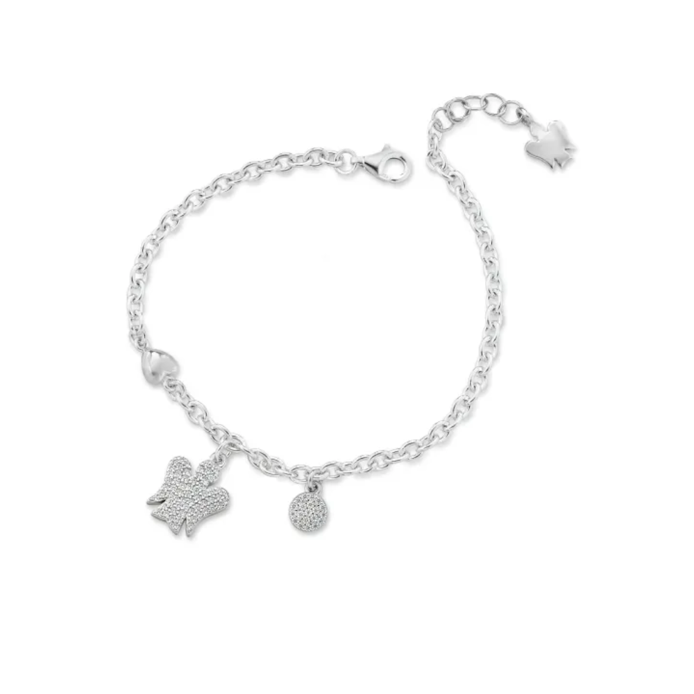 Roberto Giannotti - Bracciale In Argento Con Angelo E Paillettes