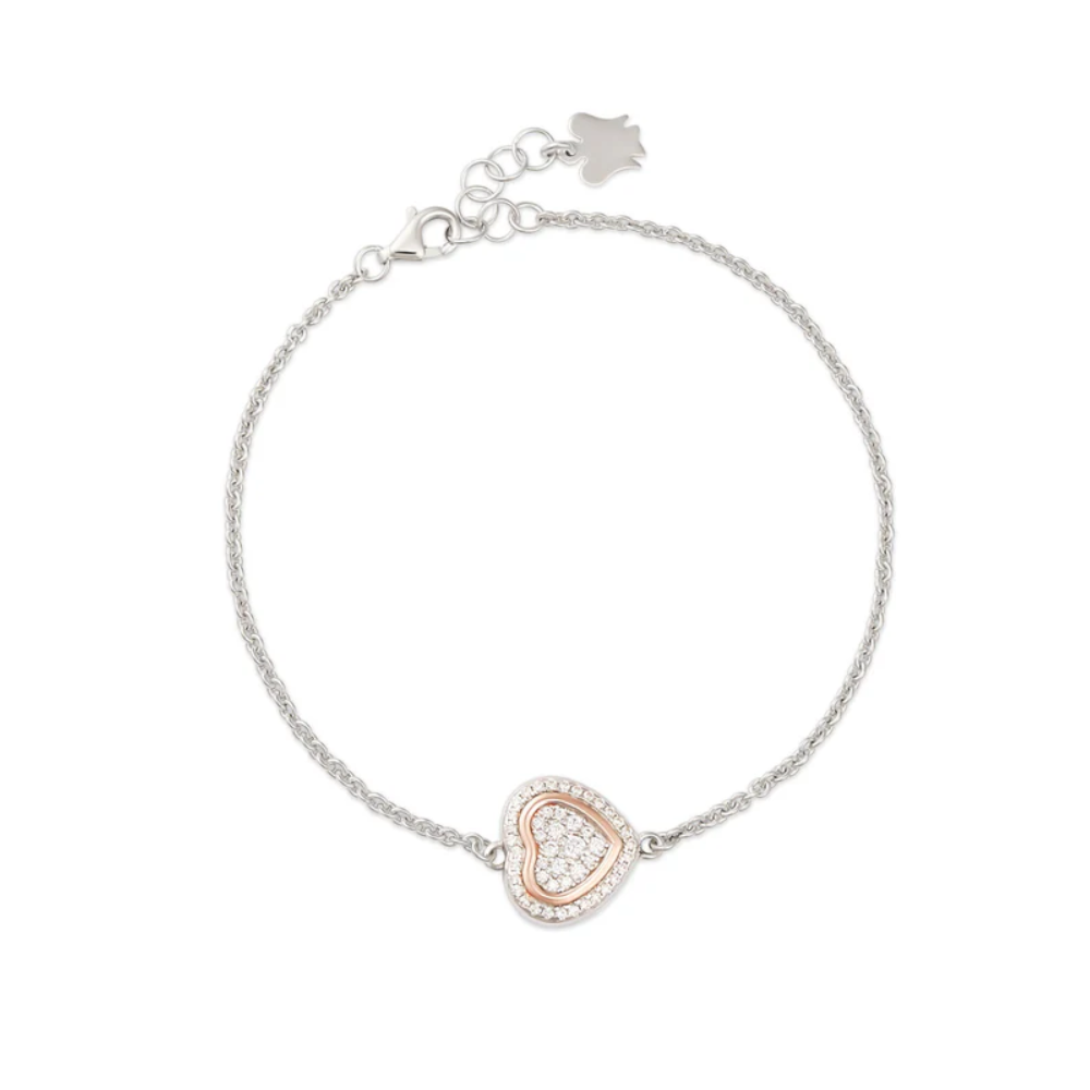 Roberto Giannotti - Bracciale trilogia con ciondolo cuore