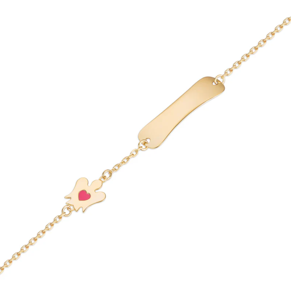 Roberto Giannotti - Bracciale In Oro Bambina Con Targhetta E Angelo