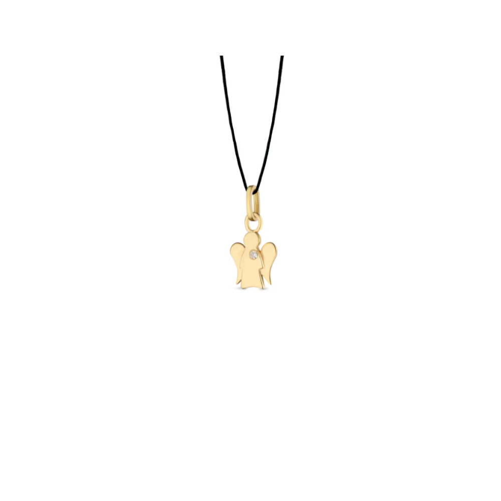 Roberto Giannotti - Collana Con Pendente Angelo Charm In Oro E Diamante