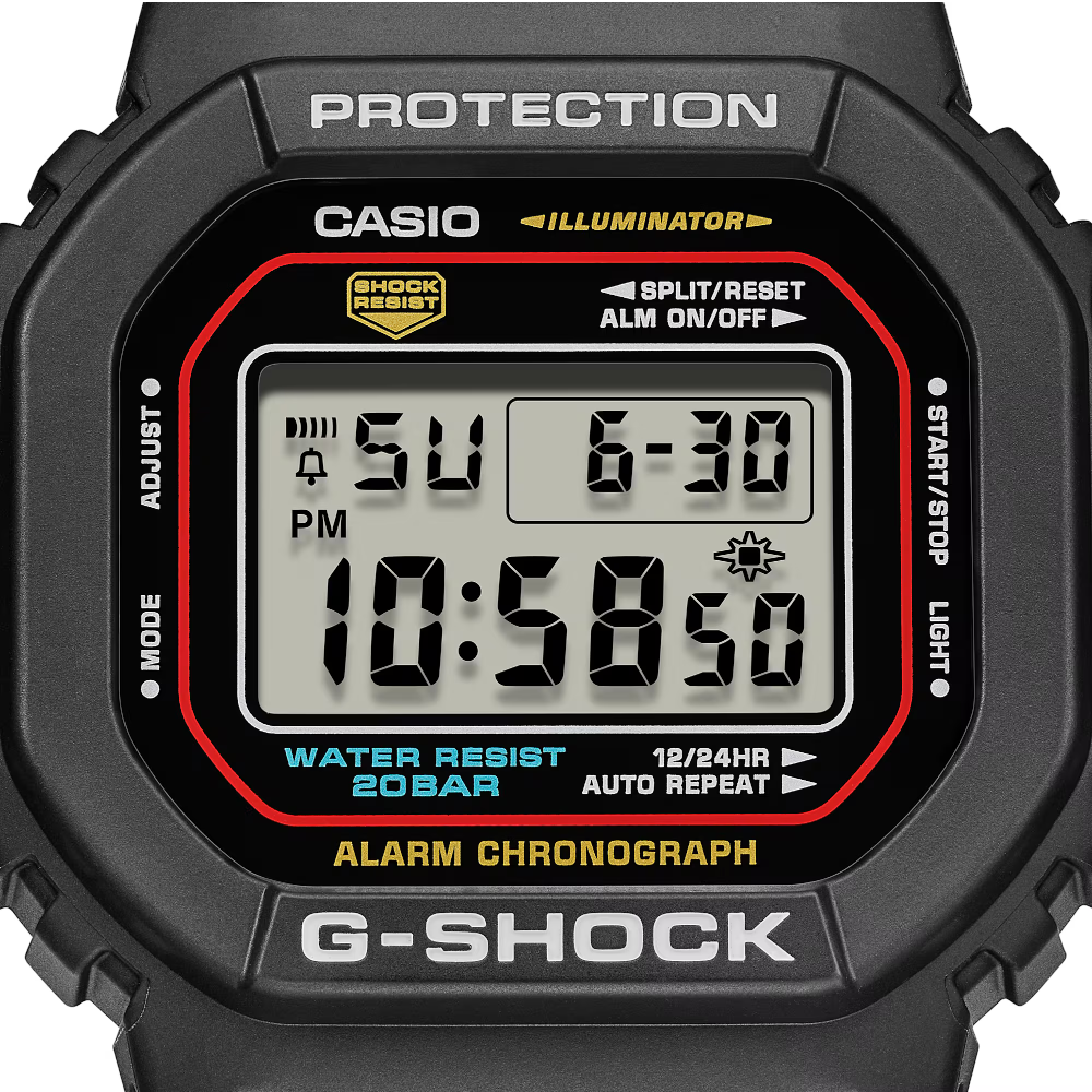 Casio - Orologio digitale origin Serie DW-5600 al quarzo | 48,9× 42,8mm