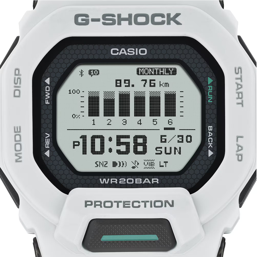 Casio - Orologio digitale G-SQUAD SERIE GBD-200 al quarzo | 45,4×45,9cm