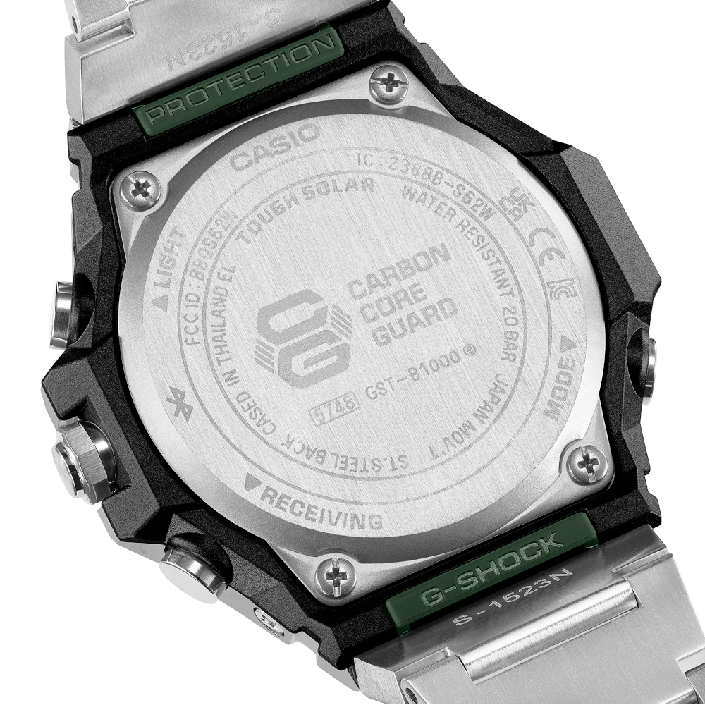 Casio - Orologio solo tempo G-STEEL Serie GST-B1000 al quarzo | 46,9×44,2cm