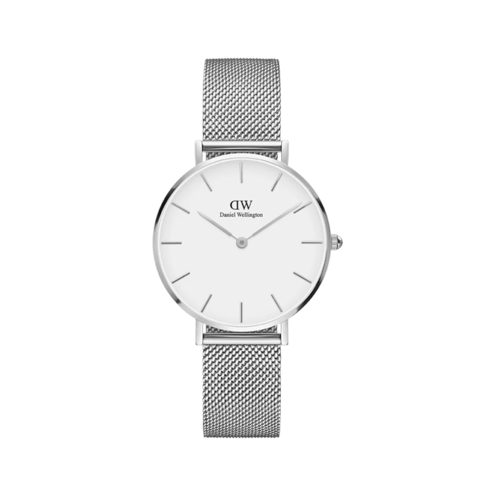 Daniel Wellington - Orologio solo tempo al quarzo Petite Sterling bianco 32 mm