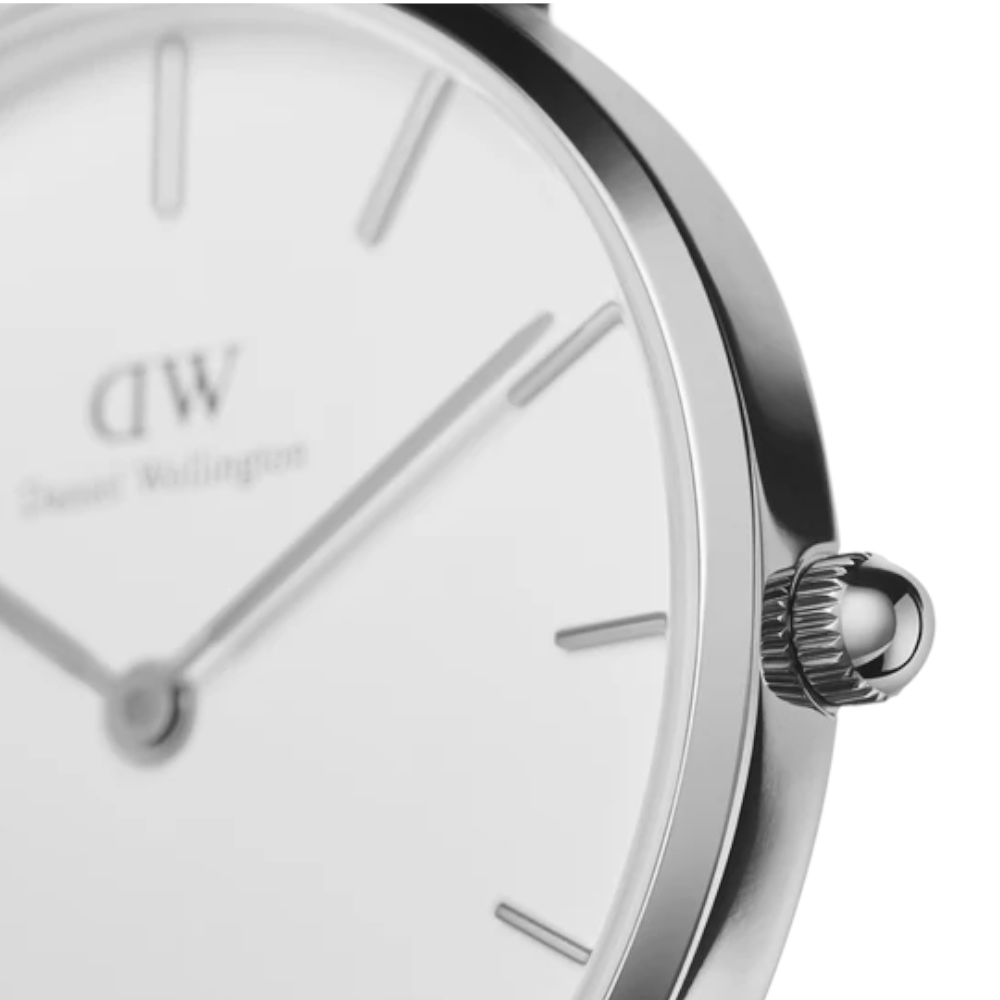 Daniel Wellington - Orologio solo tempo al quarzo Petite Sterling bianco 32 mm