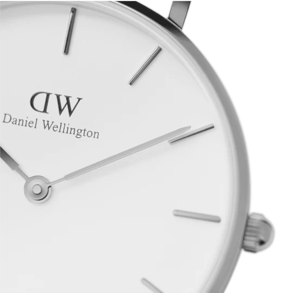 Daniel Wellington - Orologio solo tempo al quarzo Petite Sterling bianco 32 mm