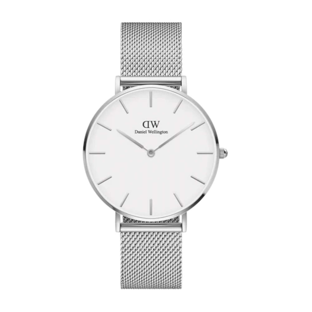 Daniel Wellington - Orologio solo tempo al quarzo Petite Sterling bianco 32 mm