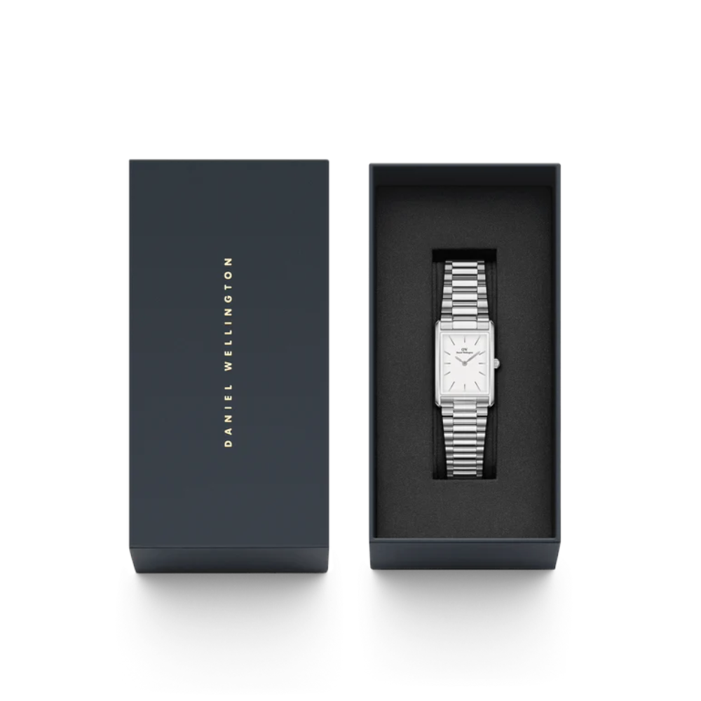 Daniel Welington - Orologio solo tempo Bound 3-Link Silver al quarzo |  22x32 mm