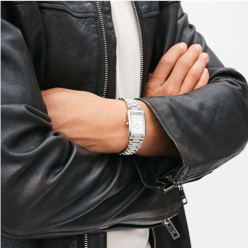 Daniel Welington - Orologio solo tempo Bound 3-Link Silver al quarzo |  22x32 mm