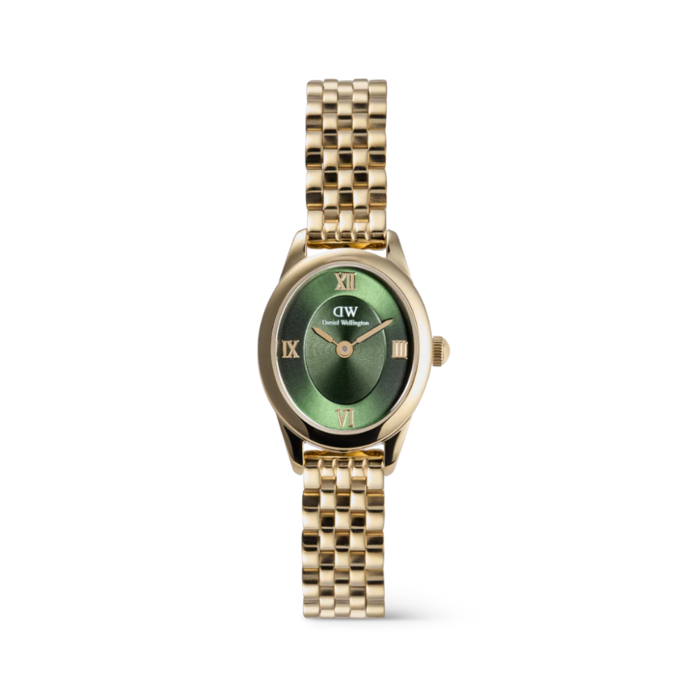 Daniel Wellington - Orologio solo tempo al quarzo Ophelia Mini Emerald Gold | 22x25,5 mm