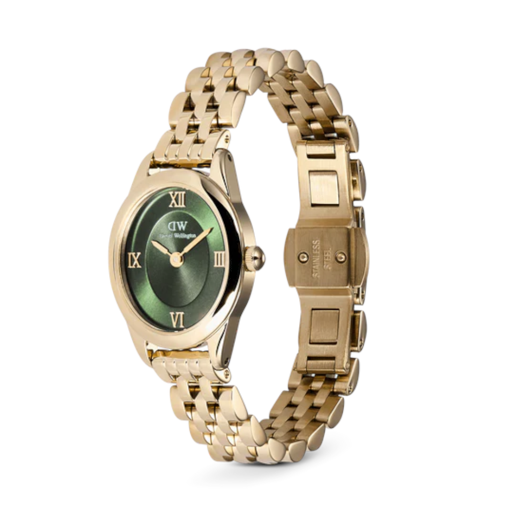 Daniel Wellington - Orologio solo tempo al quarzo Ophelia Mini Emerald Gold | 22x25,5 mm