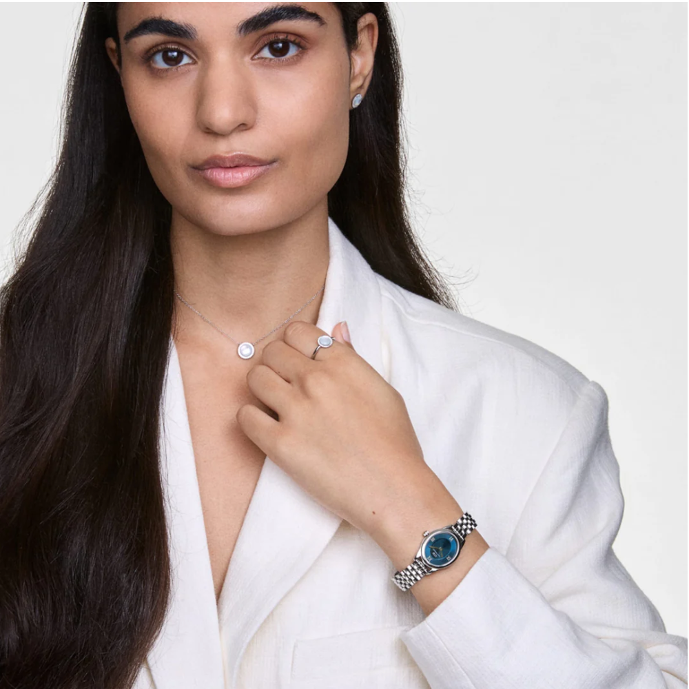 Daniel Wellington - Orologio solo tempo al quarzo Ophelia Mini Arctic Silver | 22x25,5 mm
