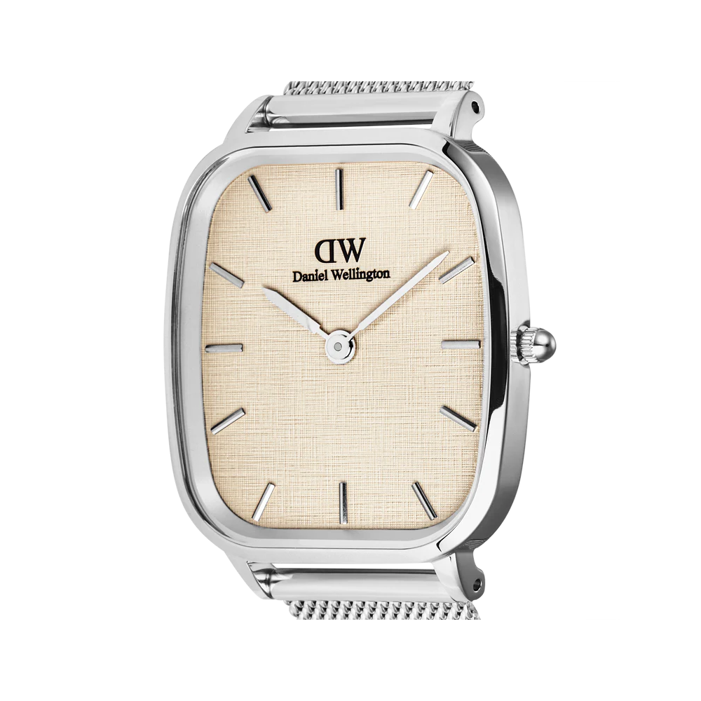 Daniel Wellington - Orologio solo tempo al quarzo Marlon Sterling Linen | 32x36,3mm