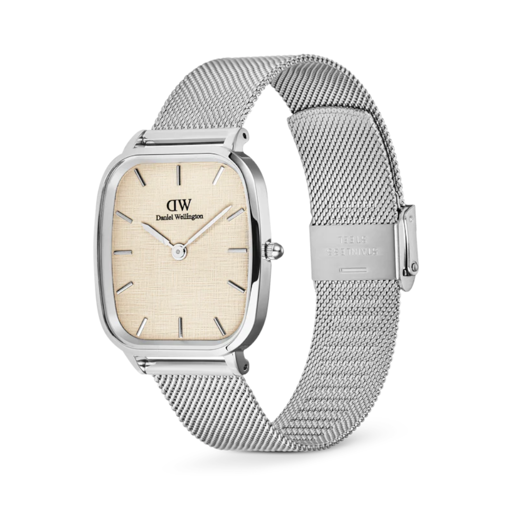 Daniel Wellington - Orologio solo tempo al quarzo Marlon Sterling Linen | 32x36,3mm