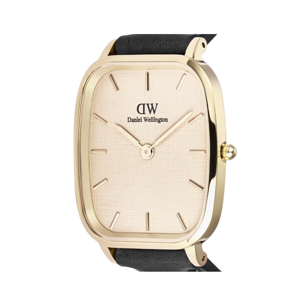 Daniel Wellington - Orologio solo tempo al quarzo Marlon Sterling Linen Gold | 32x36,3mm