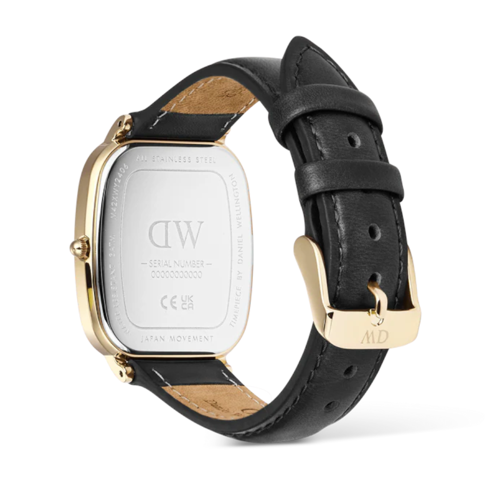 Daniel Wellington - Orologio solo tempo al quarzo Marlon Sterling Linen Gold | 32x36,3mm