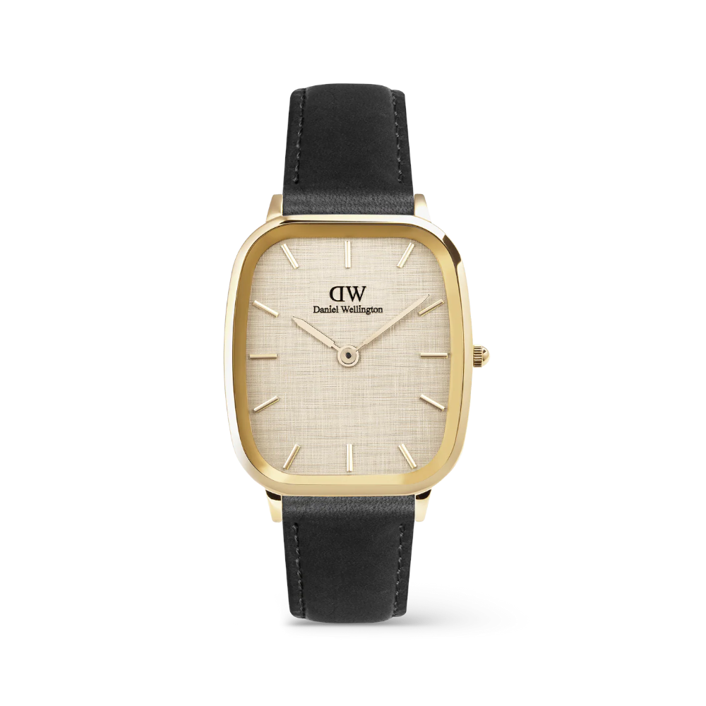 Daniel Wellington - Orologio solo tempo al quarzo Marlon Sterling Linen Gold | 32x36,3mm