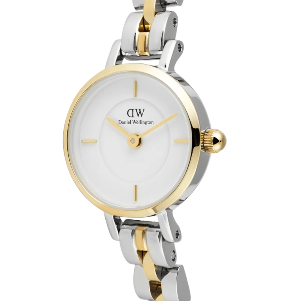 Daniel Wellington - Orologio solo tempo Petite Mini Arch 3-Link al quarzo bicolore | 19mm