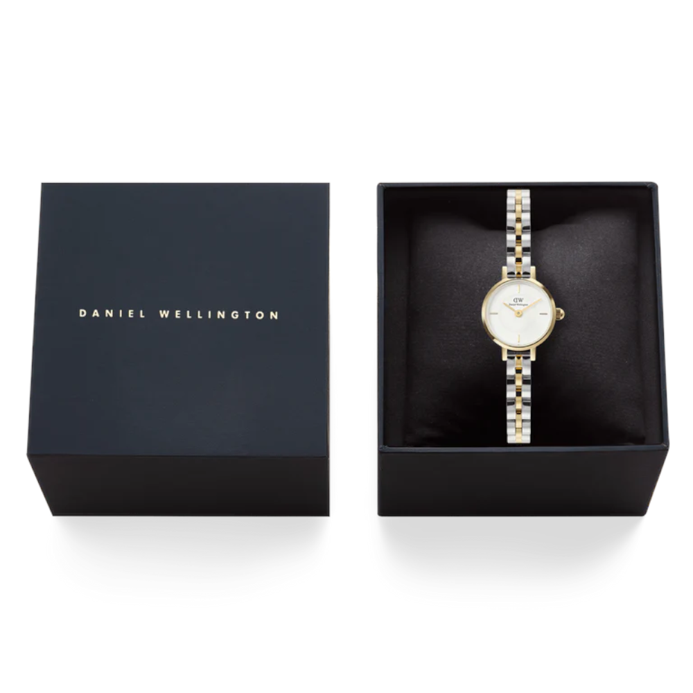 Daniel Wellington - Orologio solo tempo Petite Mini Arch 3-Link al quarzo bicolore | 19mm