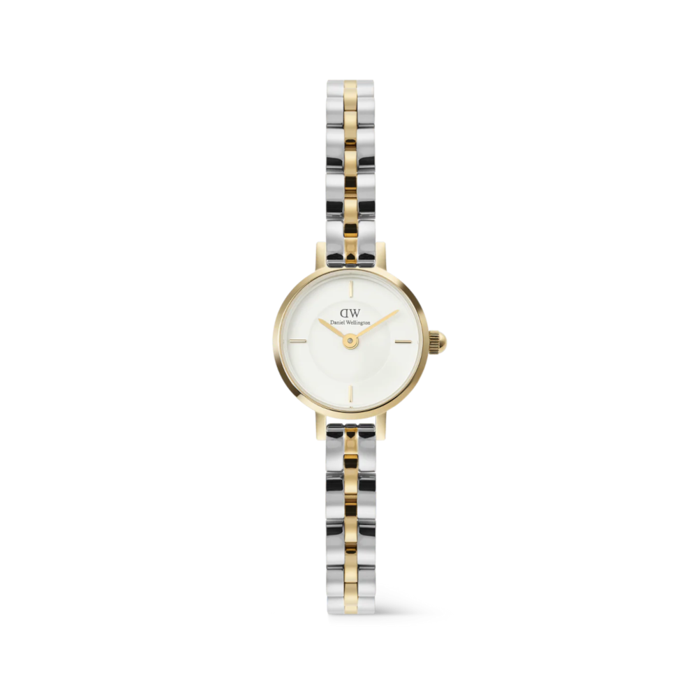 Daniel Wellington - Orologio solo tempo Petite Mini Arch 3-Link al quarzo bicolore | 19mm