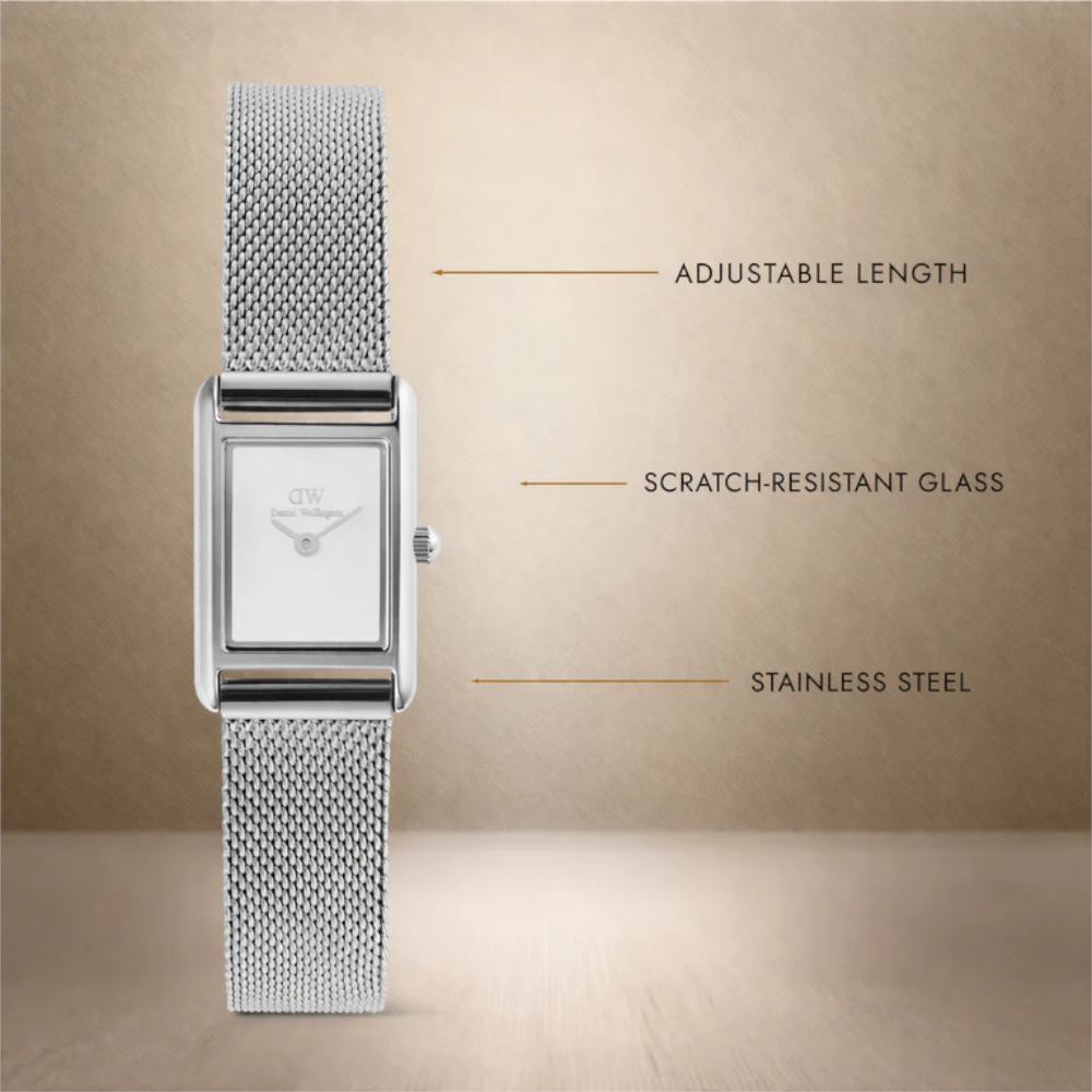 Daniel Wellington - Orologio solo tempo Bound Mini Sterling al quarzo | 17x25,9mm