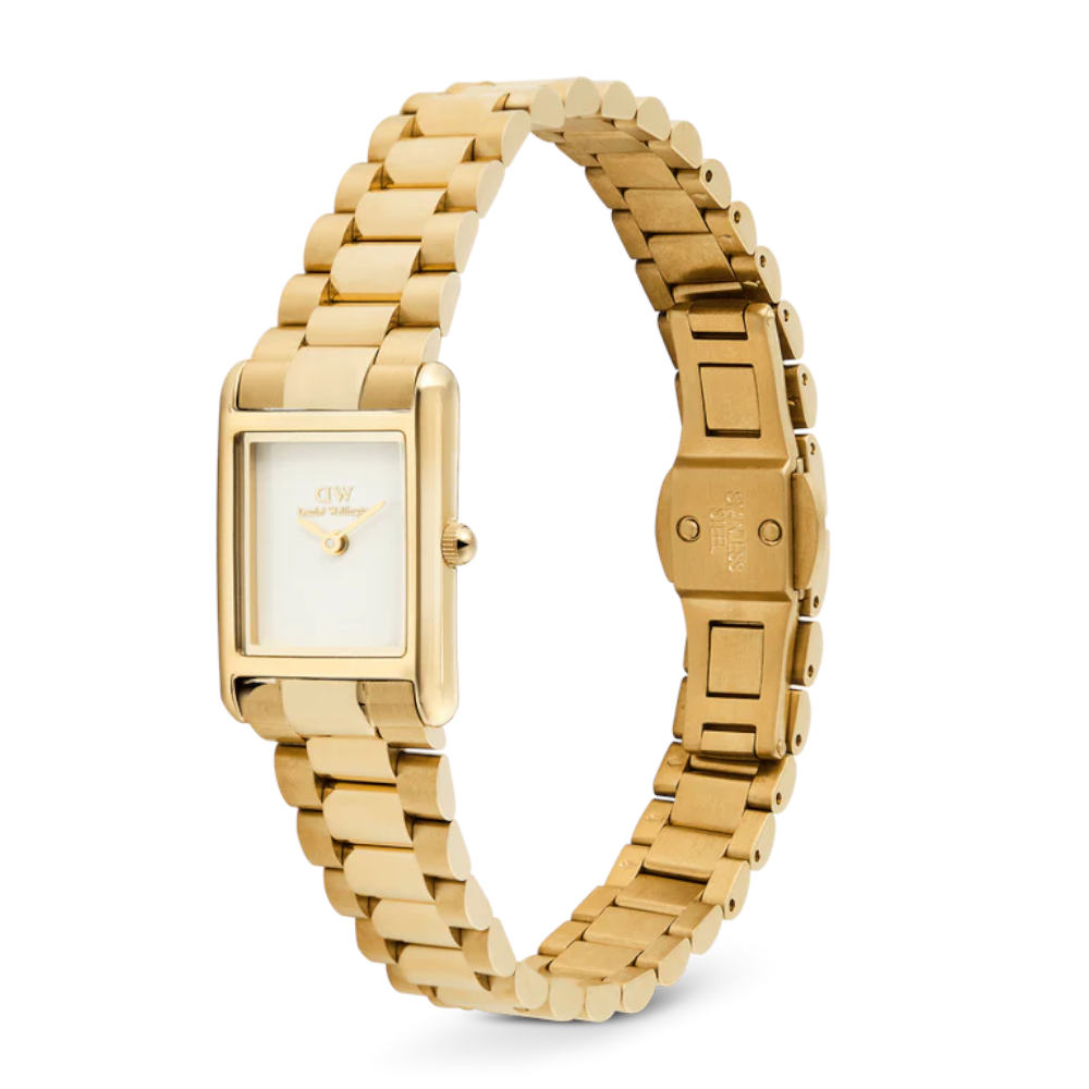 Daniel Welington - Orologio solo tempo al quarzo Bound Mini 3-Link Gold |  17x25,9 mm