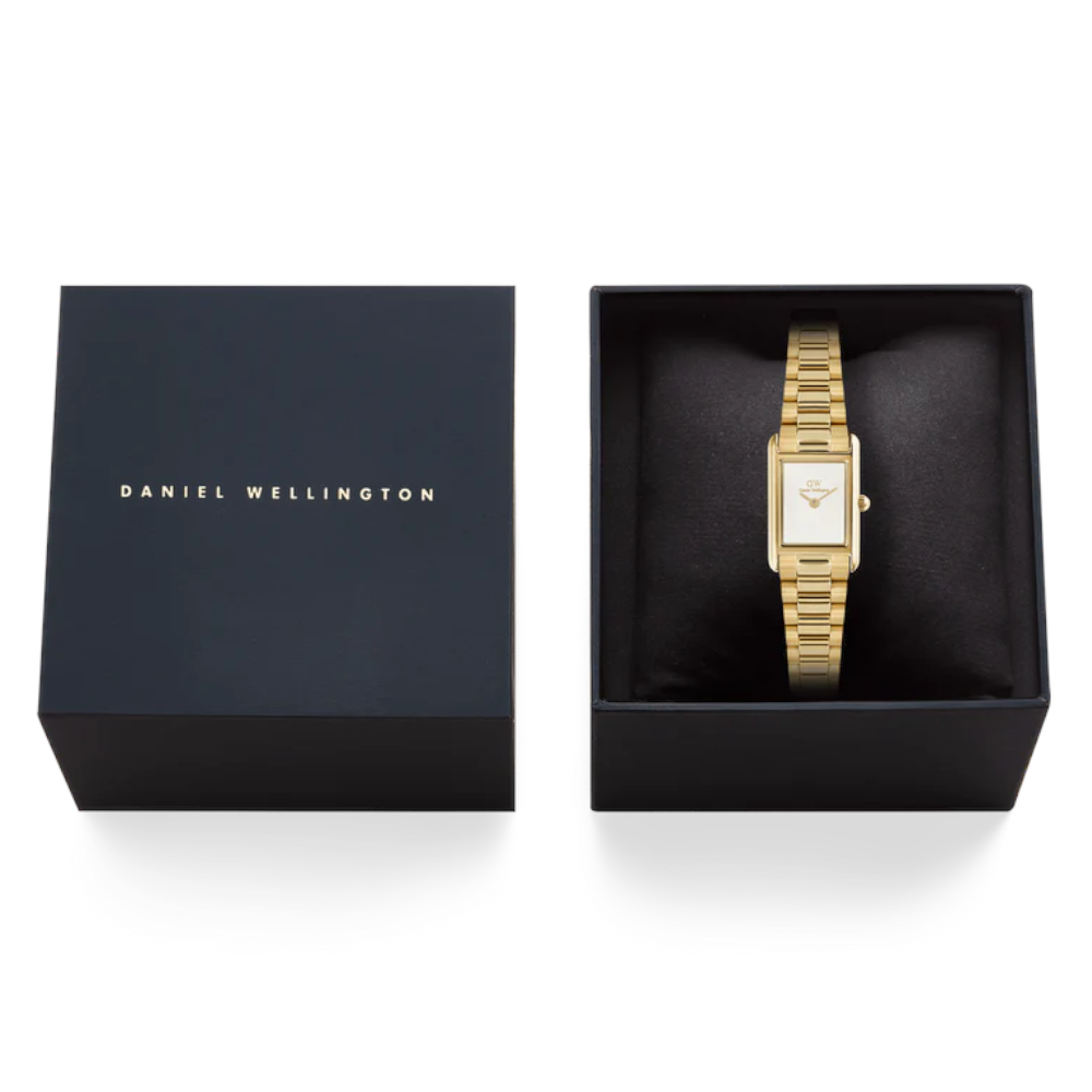 Daniel Welington - Orologio solo tempo al quarzo Bound Mini 3-Link Gold |  17x25,9 mm
