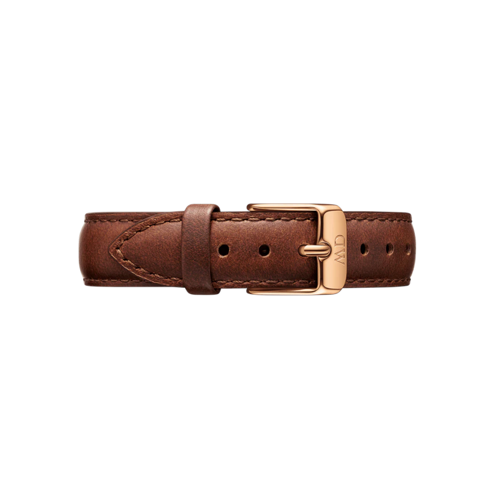 Daniel Wellington - Cinturino Sheffield in vera pelle nera con fibbia rosa | 14/14
