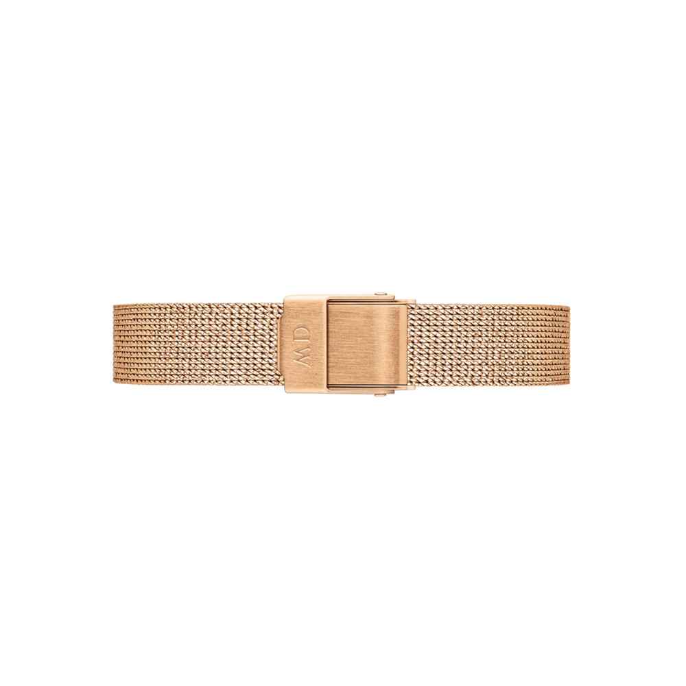 Daniel Wellington - Cinturino Pressed Melrose Strap Rose Gold in acciaio con maglia milanese | 10/10