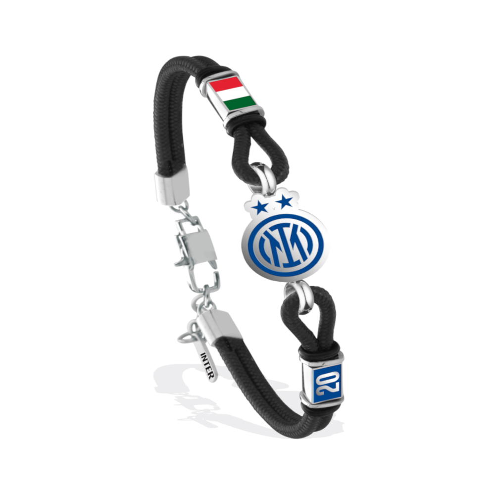 F.c. Internazionale - Bracciali commemorativi 20 scudetti in acciaio con smalto